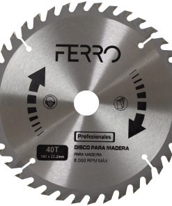DISCO MADERA DENTADO 180X2.2 2X40 FERRO